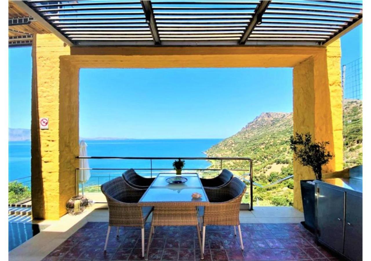 Beachfront Ravdoucha Epavlis Eleni Villa - Pool, Hot Tub, Gym, Sauna, Private Parking, Wifi 하니아 외부 사진